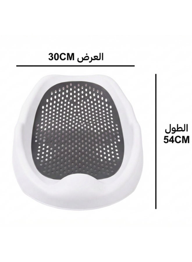 POPYPAPA 5-in-1 Foldable Baby Bathtub Set with Digital Temperature Sensor & Bath Cushion – Portable, Non-Slip, and Space-Saving Bathing Kit for Newborns and Toddlers - Image 3